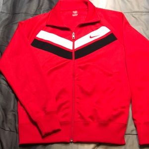 Men’s Medium Nike Red White/Black Chevron Jacket